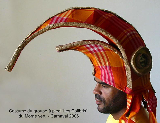 Conception costumes carnavalesques du groupe à pied « les colibris »